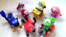 Paw Patrol Pool Party Bath Toys Paddlin Pup Underwater Toys Rescue Marshal, Skye, Chase, Rocky