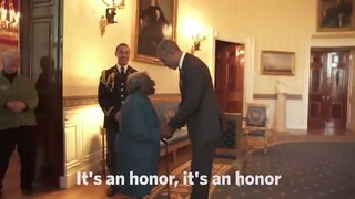 106 year old Women Dancing with President Barrack Obama and First Lady Michelle Obama