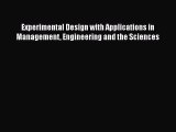 PDF Experimental Design with Applications in Management Engineering and the Sciences  EBook