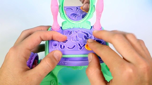 PLAY DOH Tutorial Disney Prettiest Princess Ariel Vanity Little Mermaid Toy Playset