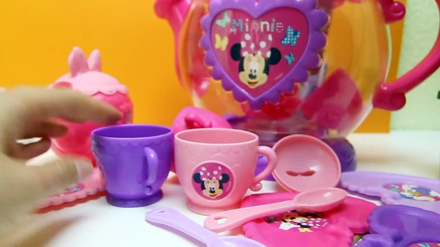 Minnie Mouse Bowtique Tea Playset Disney Junior Mickey Mouse Toys Juego de Té Plastilina