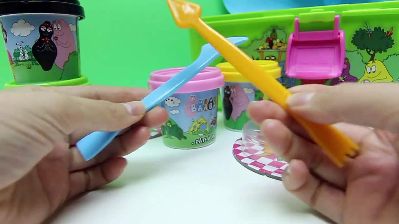 Play Doh Barbapapa Molds and Shapes Carry Case Play Dough Picnic Set Barbapapá Barbapapa Family