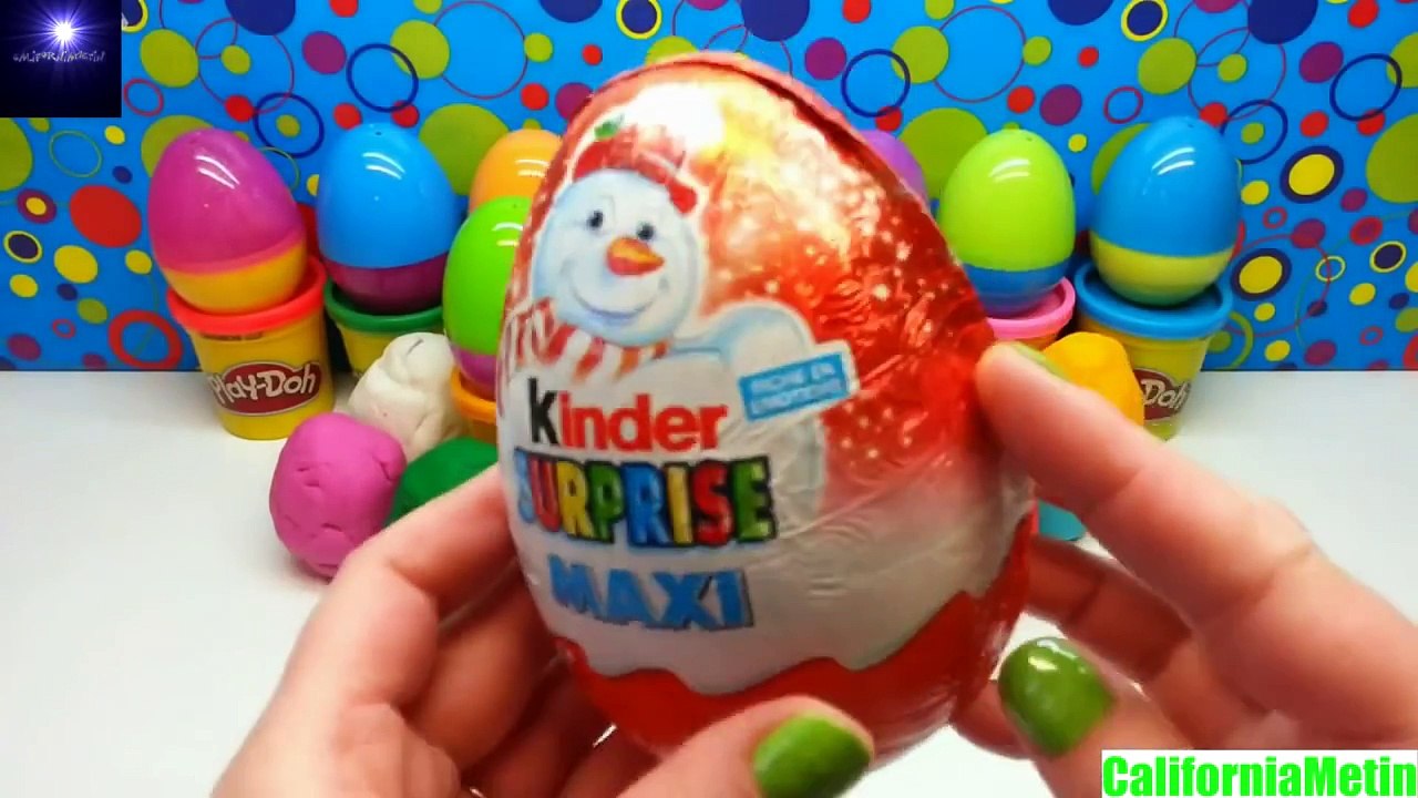 21 Surprise Eggs Play Doh Kinder Maxi Egg Disney Marvel Lego