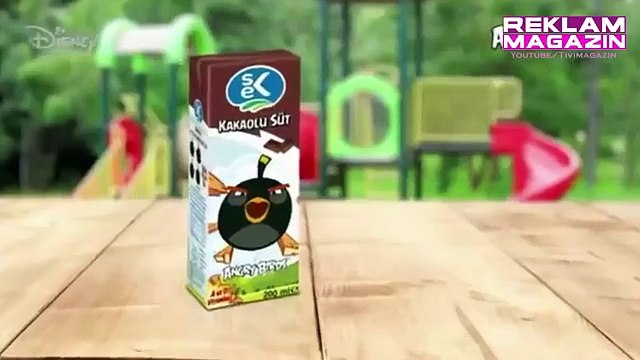 Sek Süt Angry Birds Oyun Kartları Hediyeli Reklamı