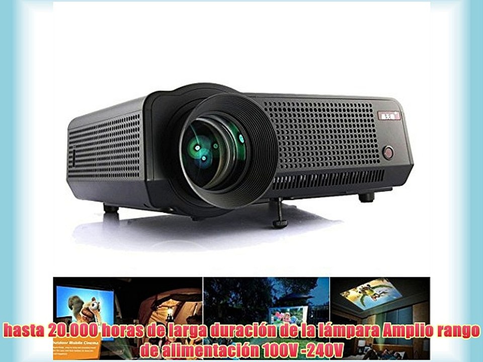 Flylinktech HD 5.8 '' LCD Panel proyector LED 1280 x 768 con / AV / VGA / proyector portable