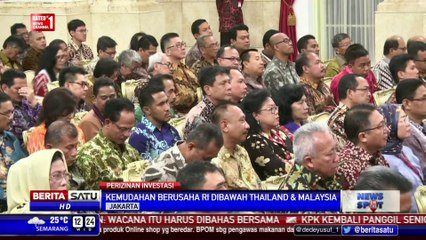 Jokowi Kecewa Peringkat Kemudahan Berusaha di Indonesia