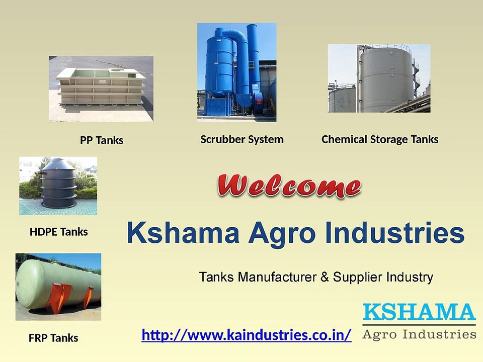 FRP Tanks, HDPE Tanks, PP Tanks, Scrubber System, Chemical Storage Tanks