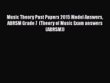 PDF Music Theory Past Papers 2015 Model Answers ABRSM Grade 7  (Theory of Music Exam answers