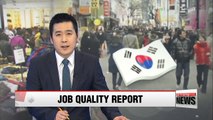 Job quality in Korea remains in lower rank among OECD countries