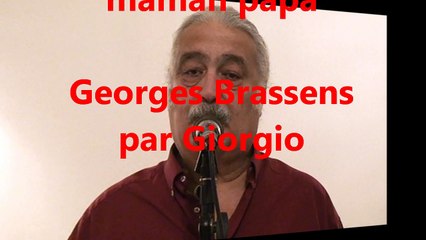 maman papa (Georges Brassens par Giorgio) reprise