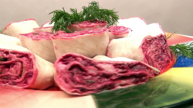 ЗАКУСКА ИЗ ЛАВАША Лаваш со свеклой БЛЮДА ИЗ ЛАВАША Рецепты закусок ЛАВАШ С НАЧИНКОЙ