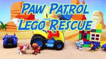 Paw Patrol Duplo Lego House Collapse Rescue Rubble and Marshall Save Everest and Chase Parody