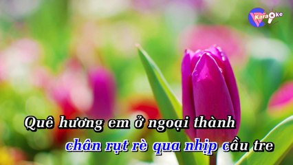 Em Đi Trên Cỏ Non - Karaoke HD - (1080p)