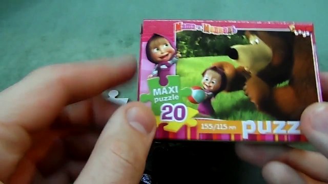 Unboxing puzzles cartoon Masha and the Bear №5.Puzzles for children Masha and the Bear