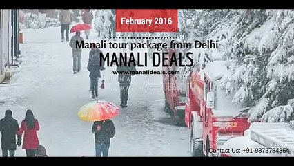 Manali tour package from Delhi