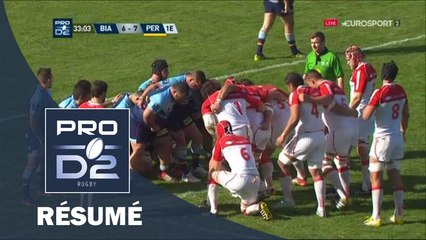 PRO D2 - Résumé Biarritz - Perpignan: 27-21- J19 - Saison 2015/2016