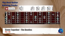 Come Together - The Beatles Guitar Backing Track with scale chart and chords