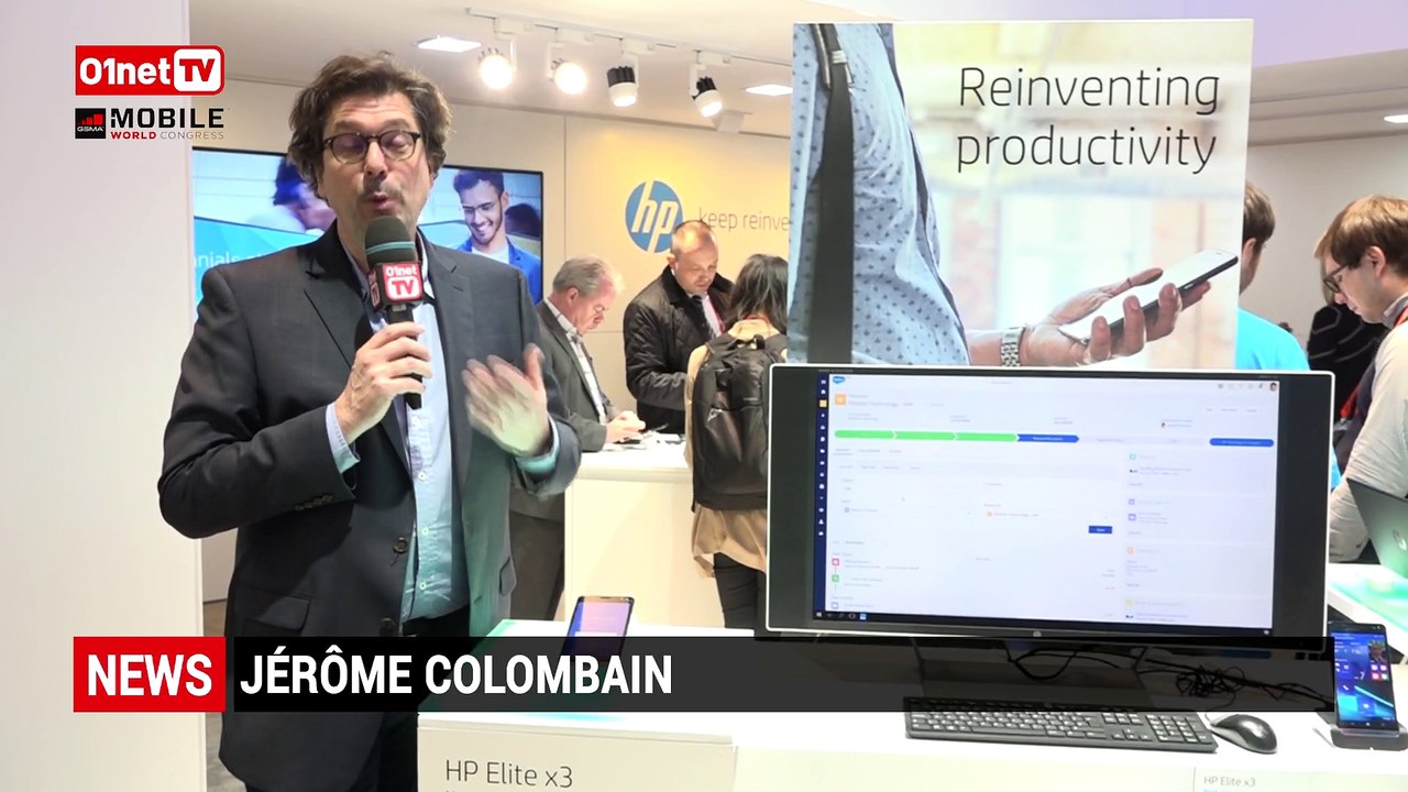 HP Elite X3 : le smartphone business sous Windows 10 - MWC 2016