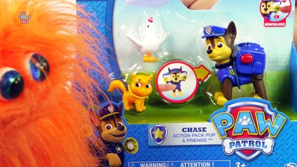 PAW PATROL Chase Action Pack Pup & Friends Chickaletta and Kitty Toy Playset [Spin Master]