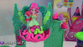 Little Mermaid Princess Play-Doh Castle + Frozen Backpack! HobbyKidsTV
