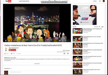 My React Episode 829: Caillou Misbehaves On New Years Eve