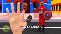 Captain America 3D Finger Family | Nursery Rhymes | 3D Animation In HD From Binggo Channel
