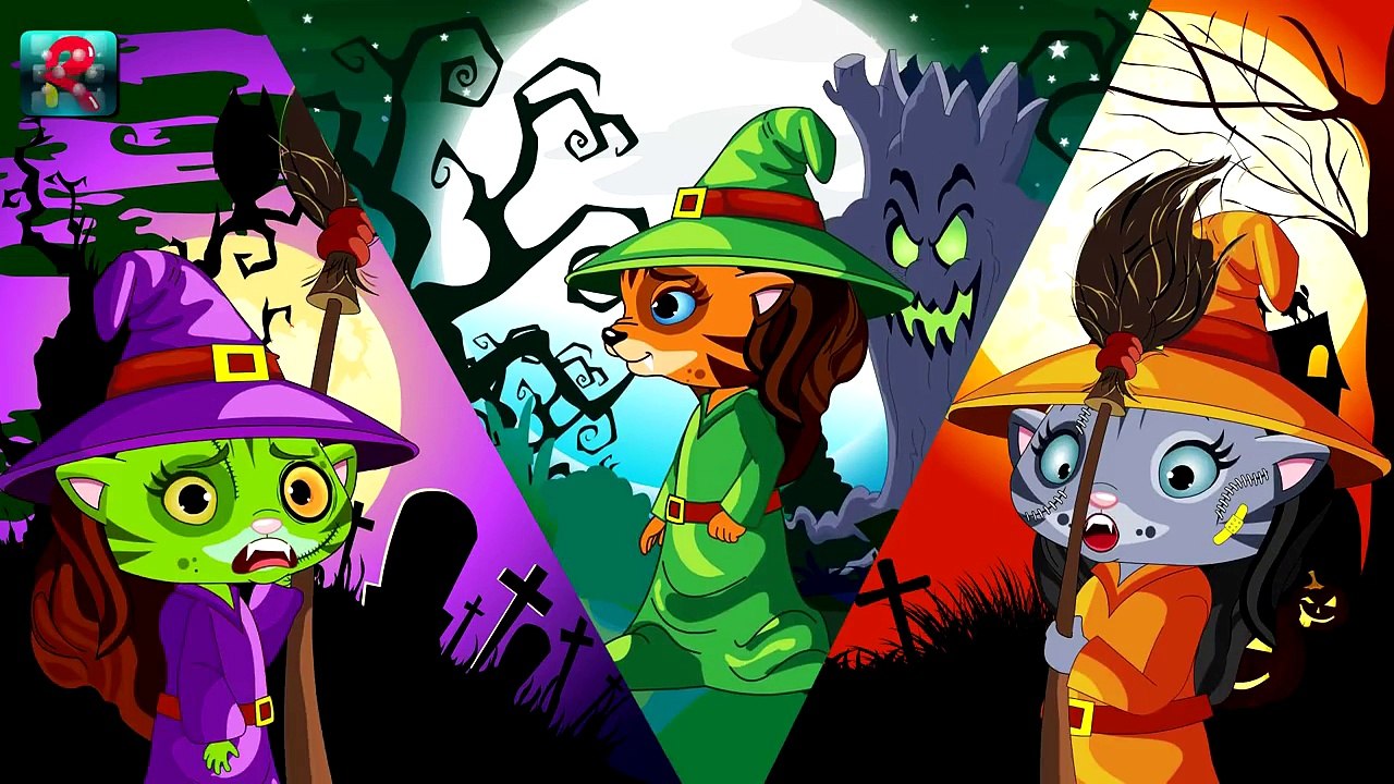 Three Little Kittens . Scary Little Kittens Halloween Song