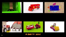 Números para niños en español Aprender a contar del 1 al 10 Camiones dibujos animados para bebés
