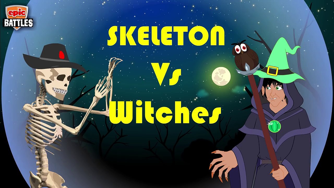 Finger Family Epic Battles Crazy Skeleton Vs. Witch | Finger Family Nursery Rhymes