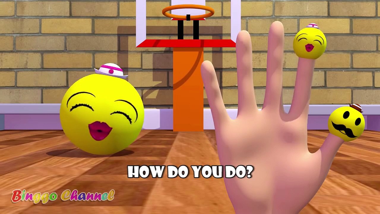 Smiley 3D Version Finger Family | Nursery Rhymes | 3D Animation In HD From Binggo Channel