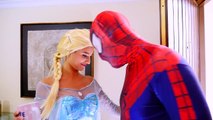 Spiderman vs Joker vs Frozen Elsa - Elsa Goes in Jail - Fun Superhero Movie in Real Life