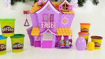 Play Doh Lalaloopsy Christmas Decorated Doll House Playdough Muñeca casa Plastilina DCTC