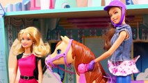 Wooden Dollhouse Ice Princess Palace Barbie Flip This House Doll Parody with Frozen Dolls & Spidey