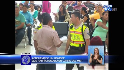Aprehendido hombre que habría robado un carro del Ministerio de Salud