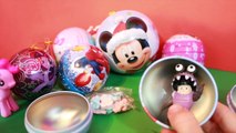 Surprise Eggs Disney Princess Christmas Ornaments Shopkins Frozen Olaf Peppa Pig MLP Mickey Toys