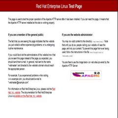 Red Hat Enterprise Linux Test Page