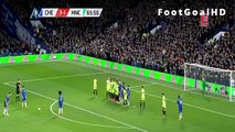 Eden Hazard Amazing Free Kick Goal - Chelsea vs Manchester City 4-1 - 21_2_2016 [FA Cup]