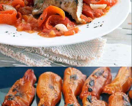 Скумбрия с овощами в духовке