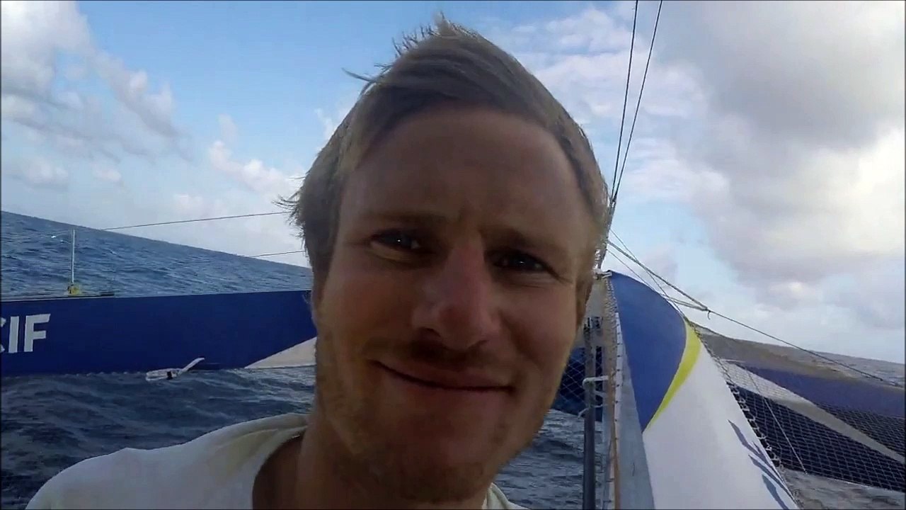 À bord du trimaran MACIF pendant la TJV2015 ! #7