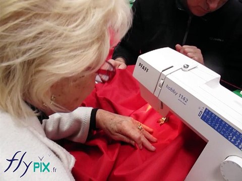 Réparation de structures gonflables en toile parachute ou en toile Oxford: coutures