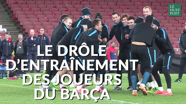 Ligue des Champions : le drôle d'entraînement du Barça