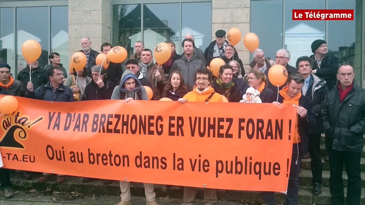 Vannes. Manifestation de soutien au militant de la langue bretonne
