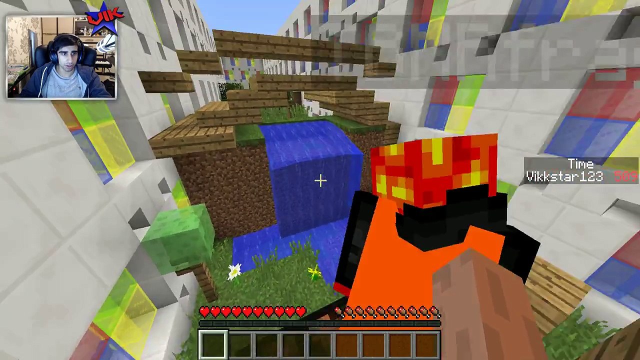 Minecraft SLIME WARPER PARKOUR with Vikkstar & Preston
