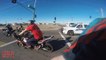 STREET BIKE VS POLICE Chase Motorcycle Stunts Riding Wheelies While Chased By Cops 2015