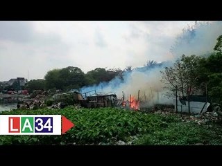 Cháy lớn khu nhà tạm ven hồ Linh Quang | LATV