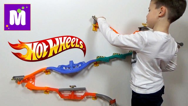 Хот Вилс настенная трасса трек Горилла Разрушитель новое видео на канале Мистер Макс Hot Wheels Gorilla Takedown unboxi