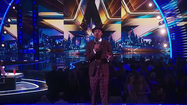 America's Got Talent 2015 S10E17 Live Shows - Derek Hughes Magician Comedian