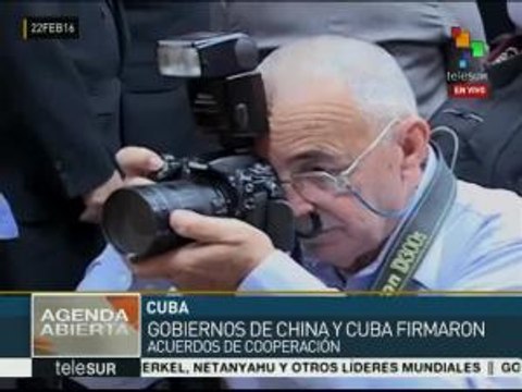 Firman acuerdos de cooperación China y Cuba