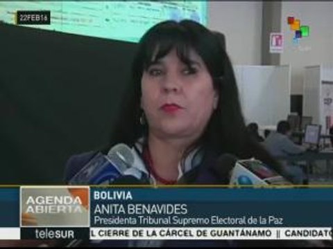 Bolivia: TSE continúa haciendo conteo de votos del referendo