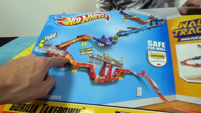 Хот Вилс настенная трасса трек Горилла Разрушитель новое видео на канале Мистер Макс Hot Wheels Gorilla Takedown unboxi